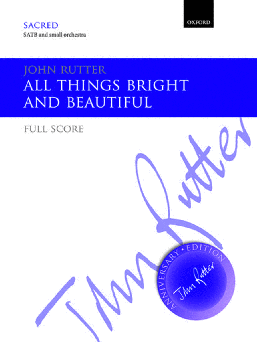 All things bright and beautiful 4-Part scores gallery preview page 1