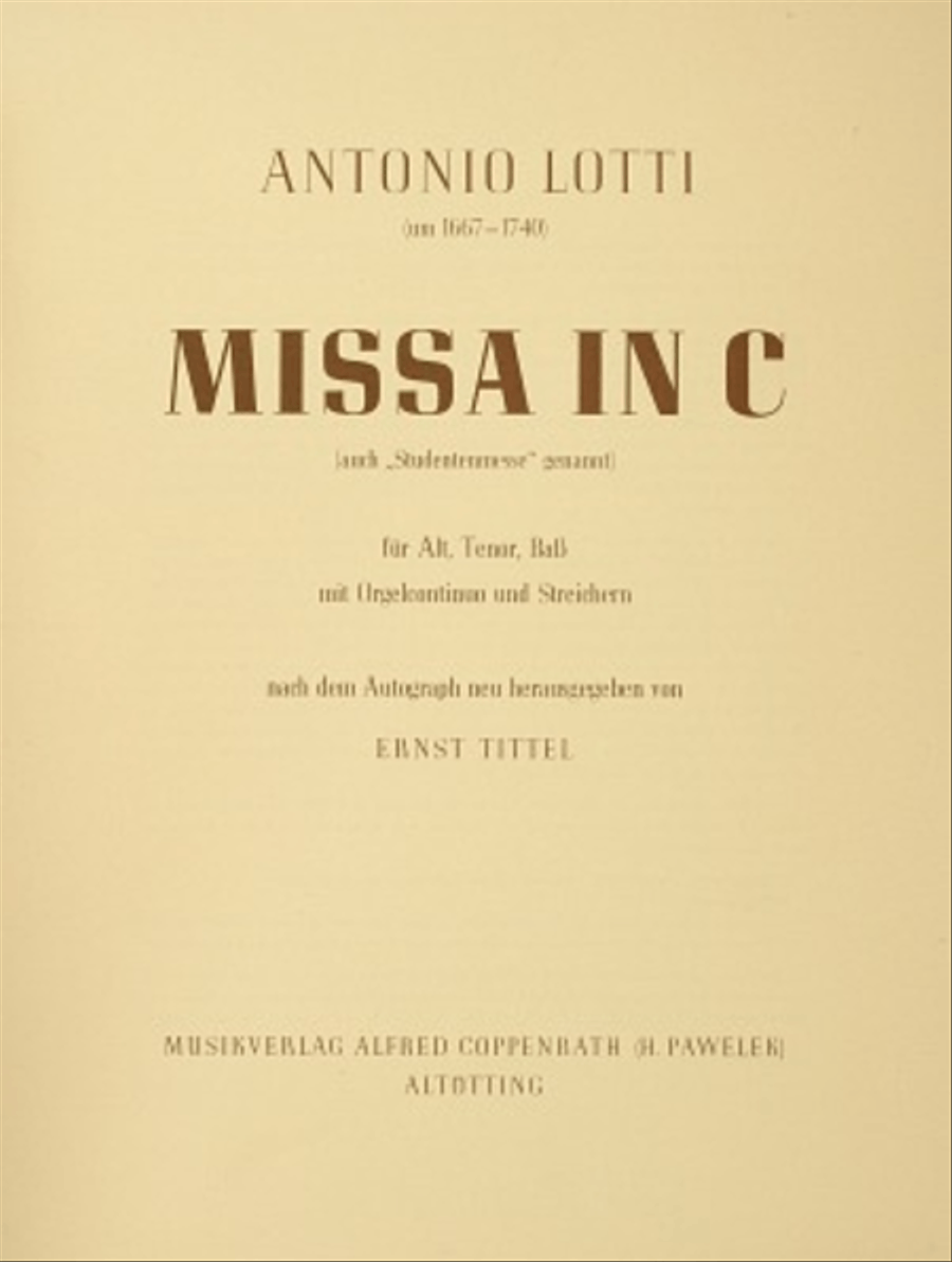 Missa in C