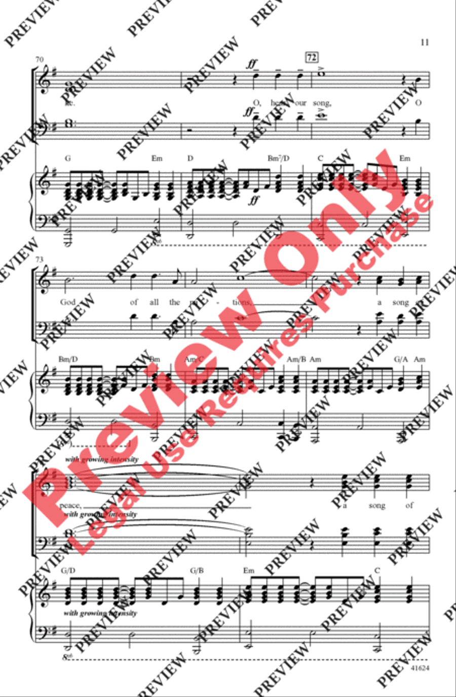 Song of Peace - SoundTrax CD (CD only) Choir scores gallery preview page 11