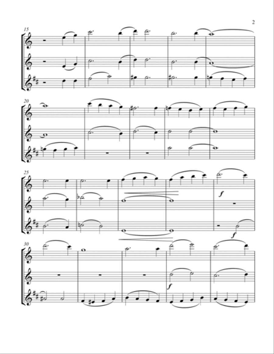 I'll Be Home For Christmas Woodwind Trio scores gallery preview page 3