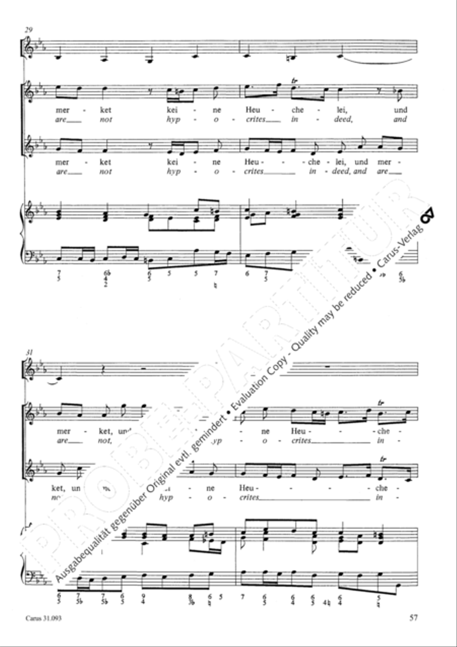 All those who seek God's sov'reign guidance (Wer nur den lieben Gott lasst walten) 4-Part scores gallery preview page 58