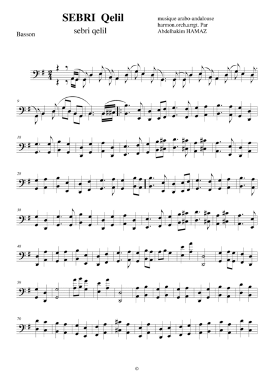 2 ème suite symphonique andalouse String Orchestra scores gallery preview page 4
