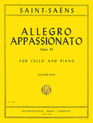 Book cover for Allegro Appassionato, Op. 43