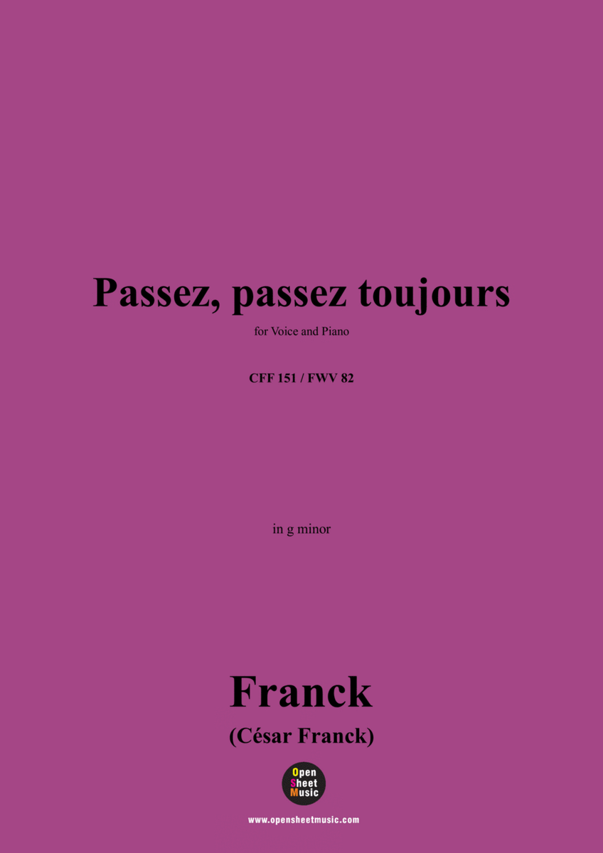 C. Franck-Passez,passez toujours,in g minor