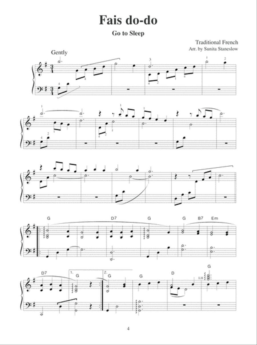Great French Composers for Folk Harp Pedal Harp scores gallery preview page 5
