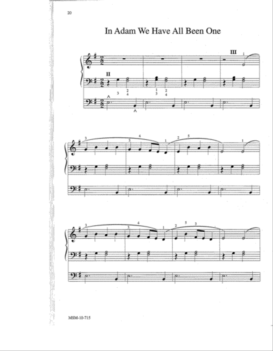Easy Hymn Settings-General Set 2 Organ scores gallery preview page 6