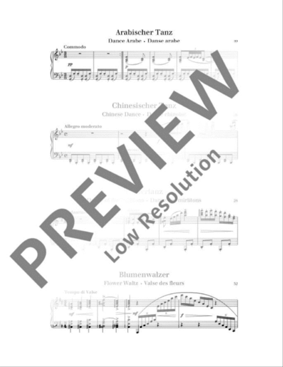 Nutcracker Suite Piano Solo scores gallery preview page 8
