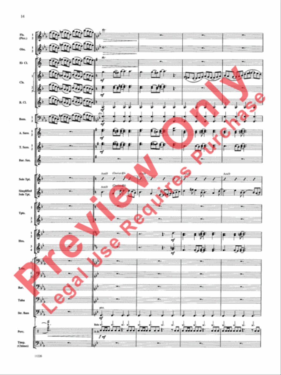 American Jazz Suite American Jazz Suite Concert Band scores gallery preview page 15