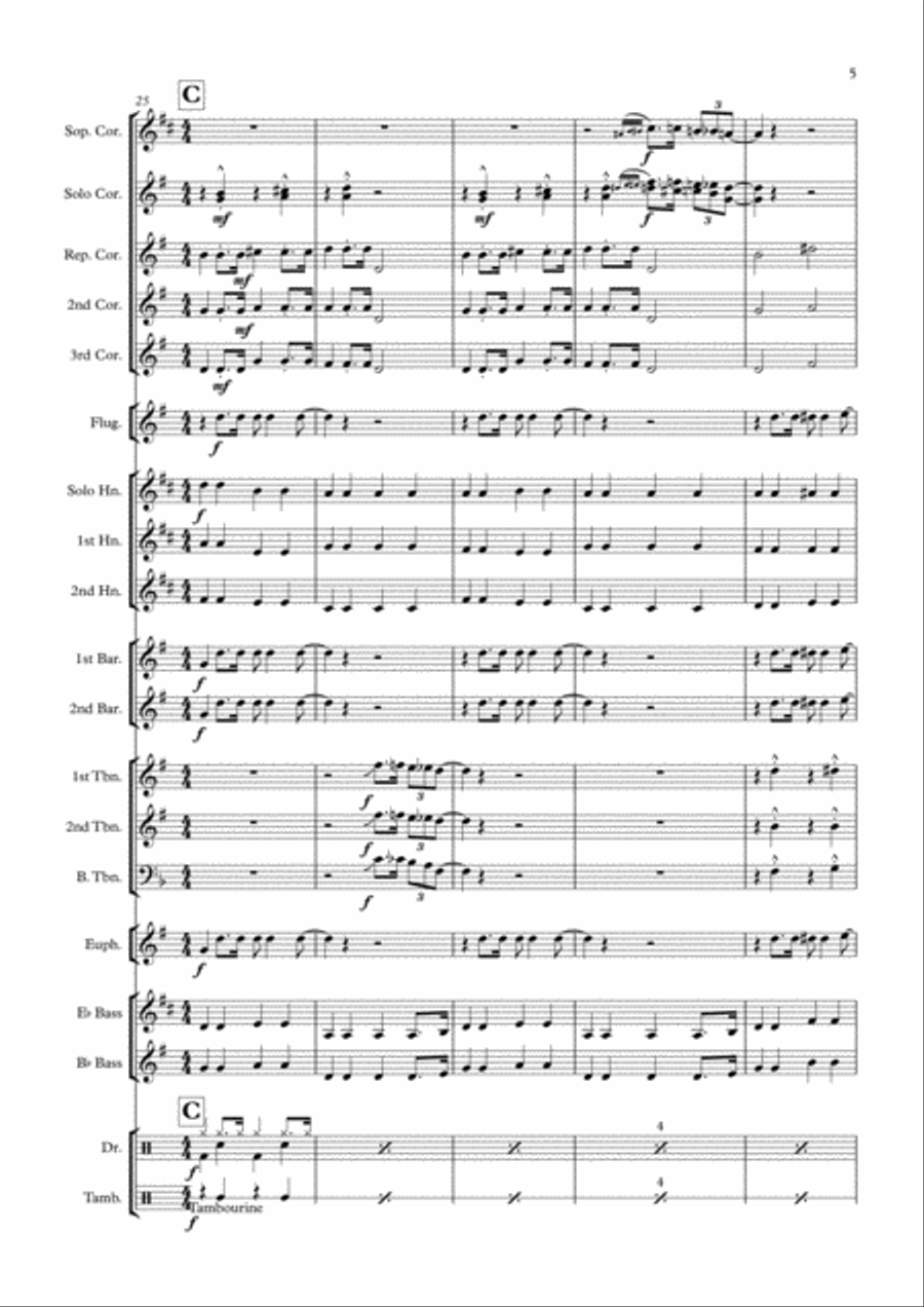 All You Need Is Love Brass Band scores gallery preview page 5