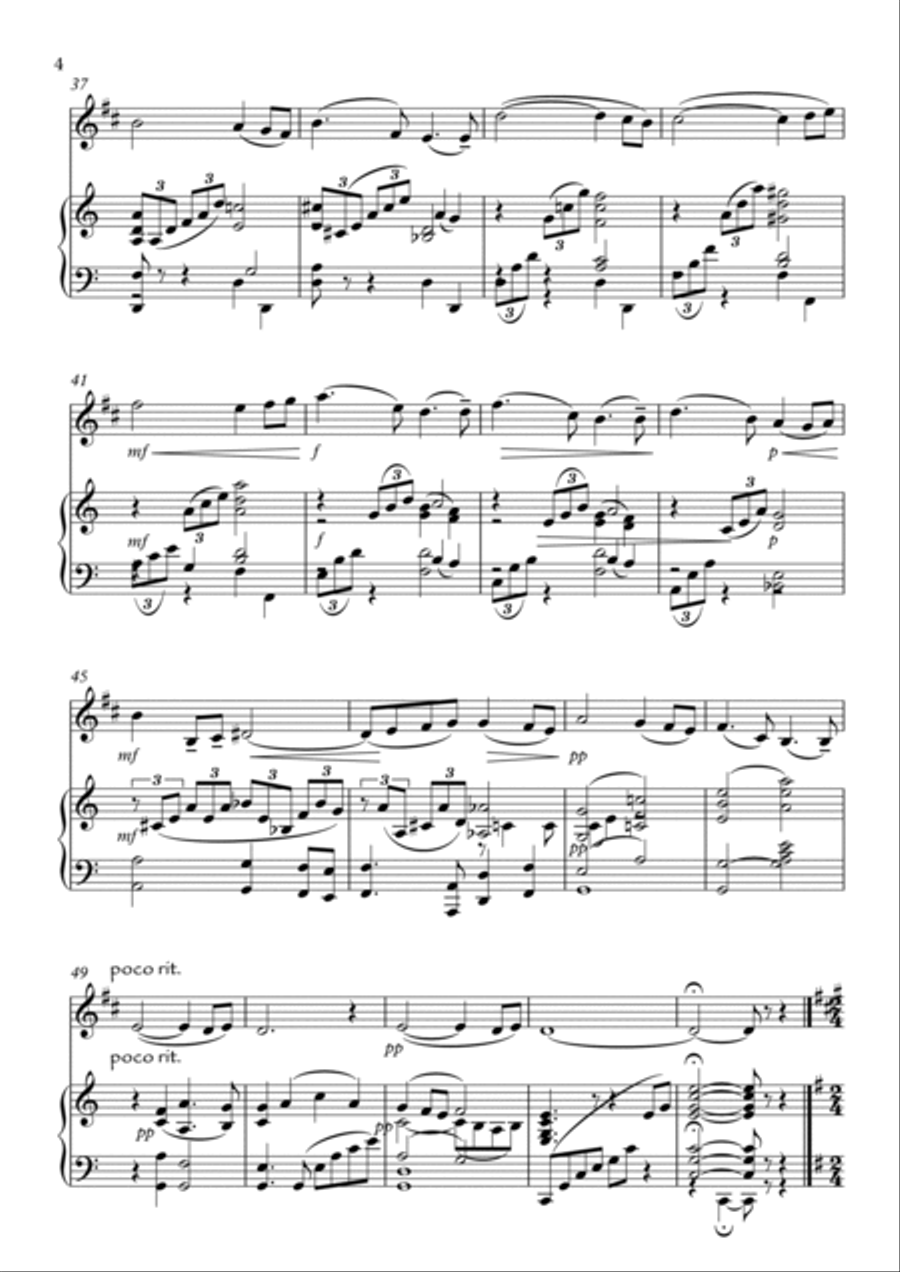 Four Short Pieces B-Flat Clarinet scores gallery preview page 4