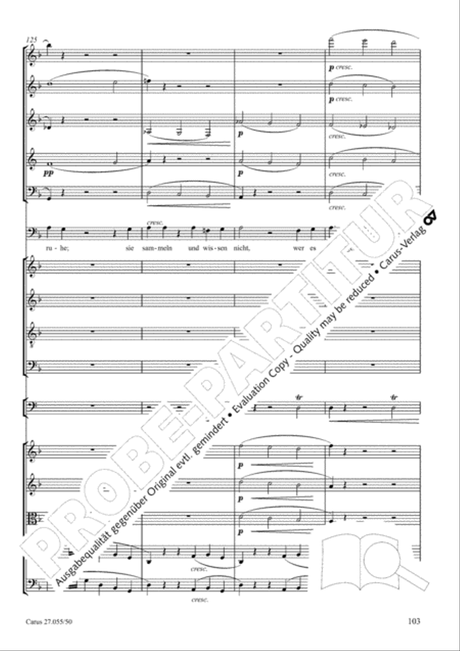 Ein Deutsches Requiem (German Requiem) 4-Part scores gallery preview page 110