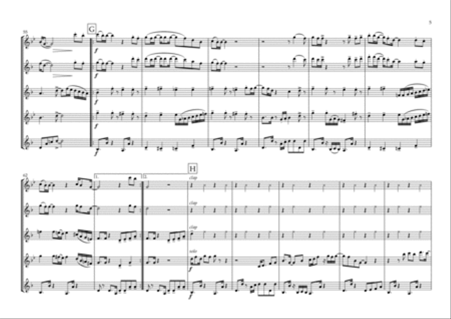 Just The Two Of Us Saxophone Quartet scores gallery preview page 5
