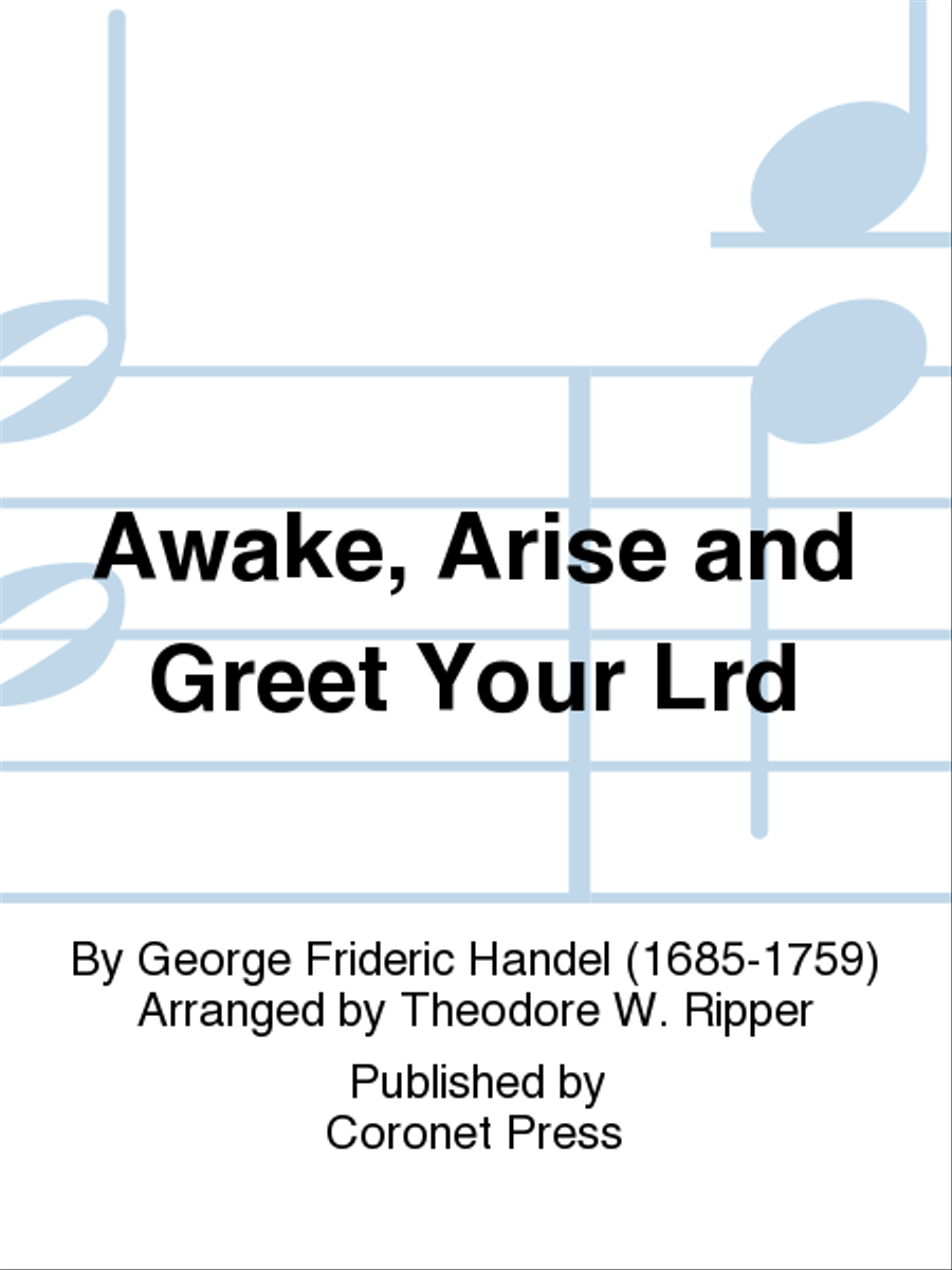 Awake, Arise And Greet Your Lrd Choir scores gallery preview page 1