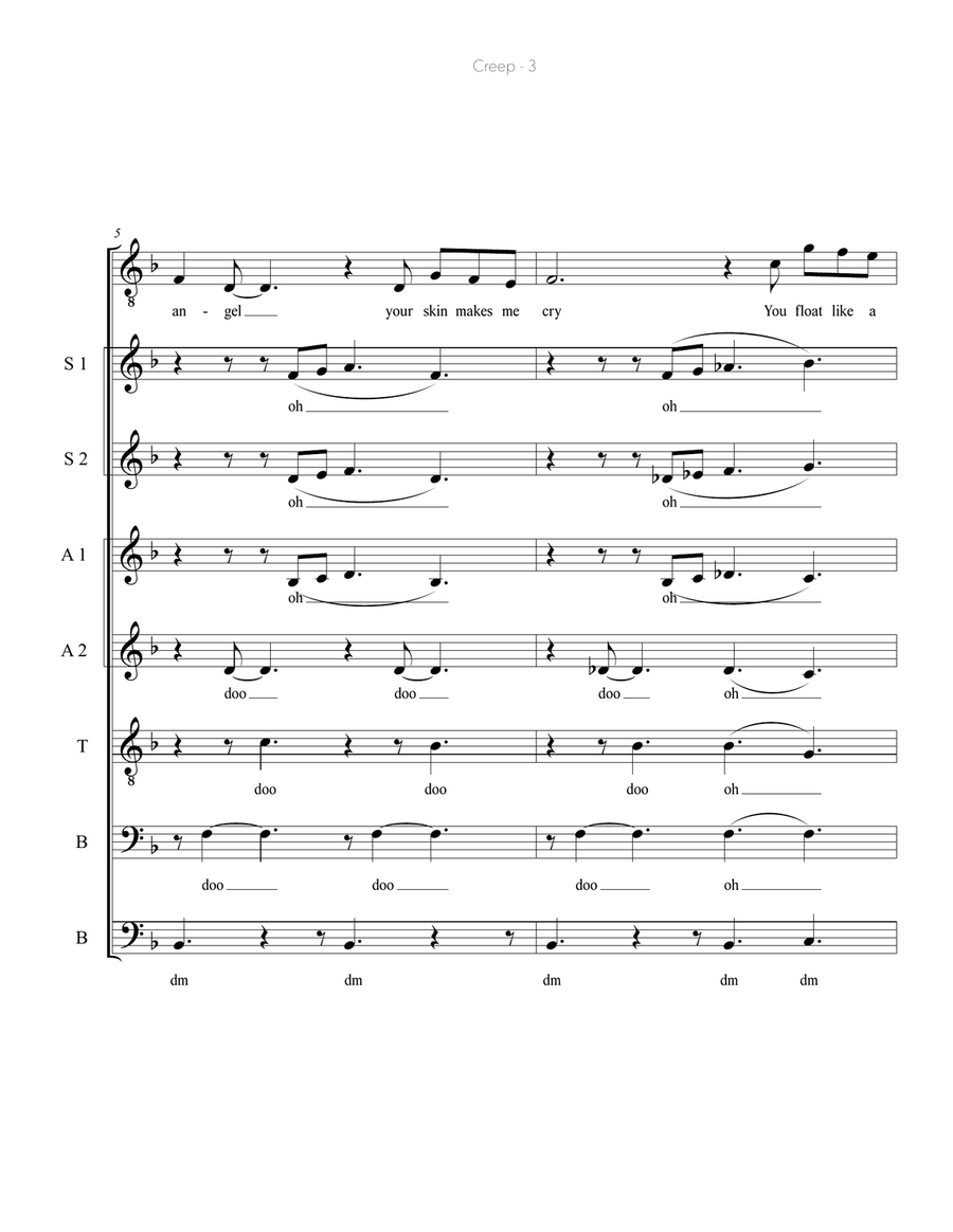 Creep 4-Part scores gallery preview page 3