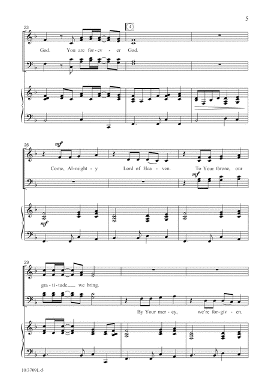 You Are Forever God You Are Forever God 4-Part scores gallery preview page 5
