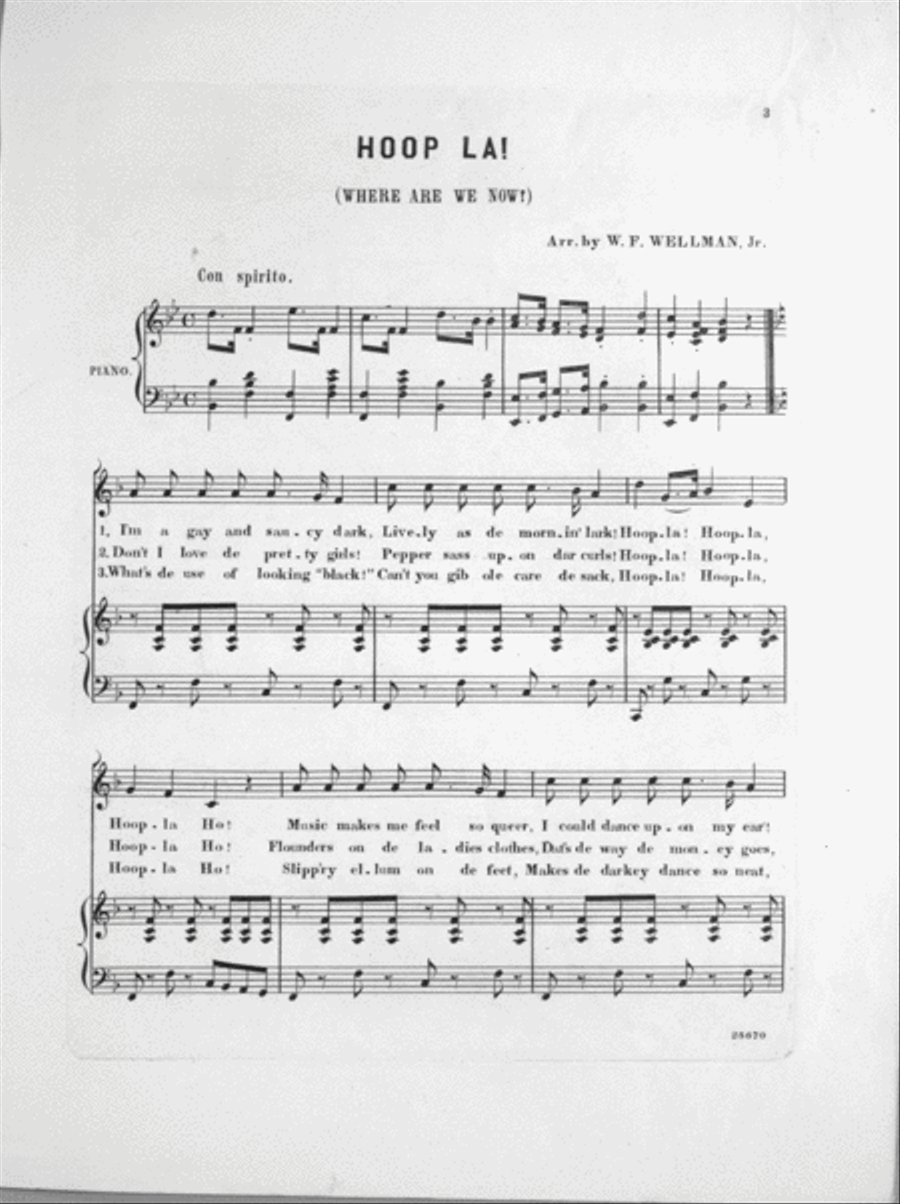 Hoop La! Where Are We Now? Song & Dance Voice scores gallery preview page 2