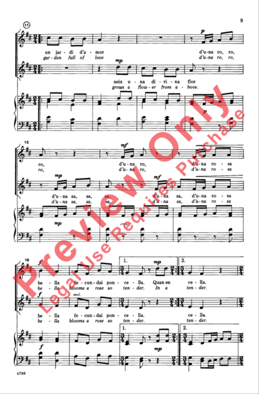 Two Catalan Carols 2-Part scores gallery preview page 9