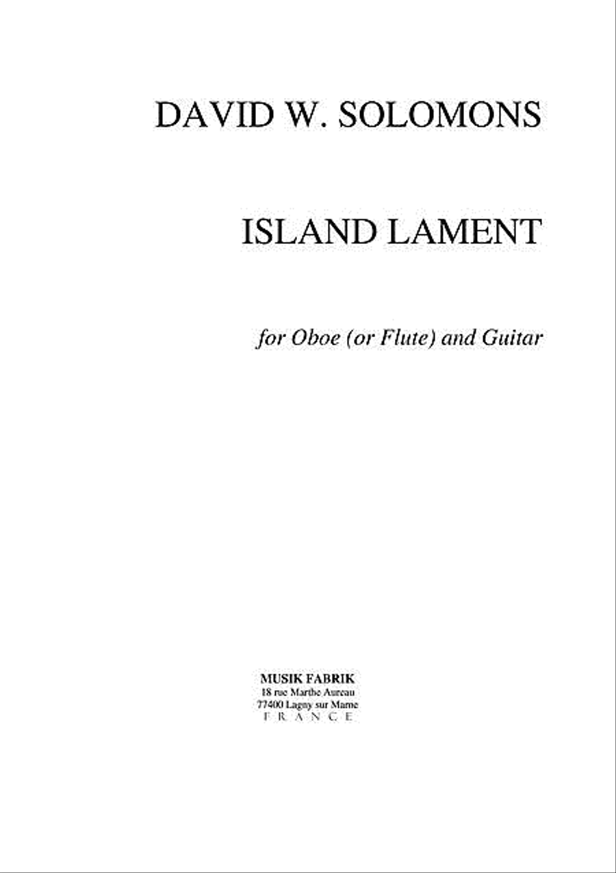 Island Lament Flute scores gallery preview page 1