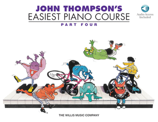 Book cover for John Thompson's Easiest Piano Course - Part 4 - Book/Audio