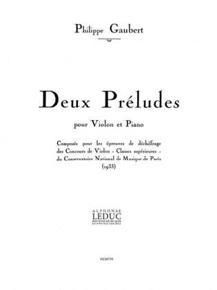 2 Preludes (violin & Piano)