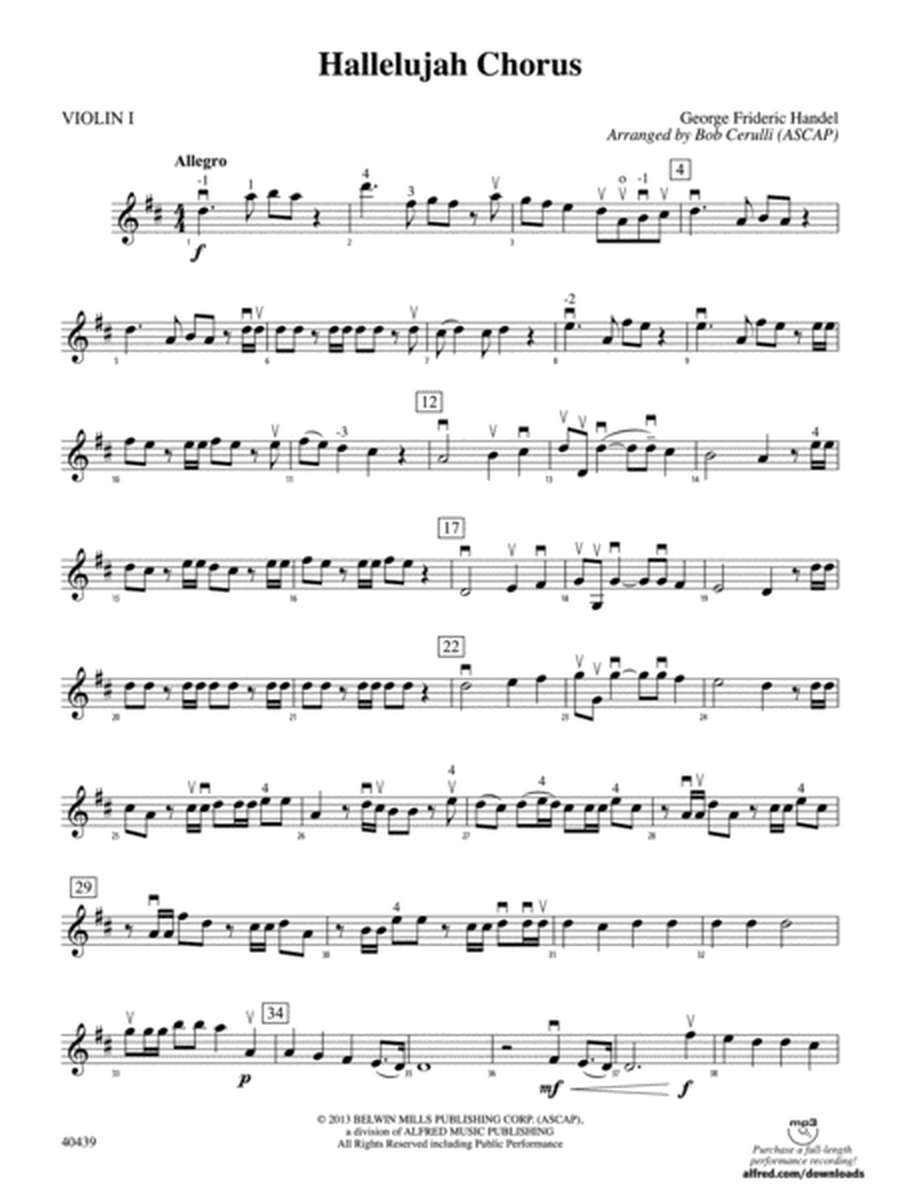 Hallelujah Chorus: 1st Violin