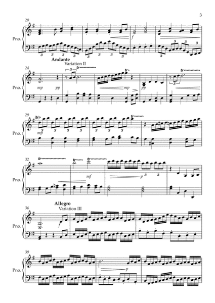 Piano variations on a folk song "Der Gute Kamerad" image number null