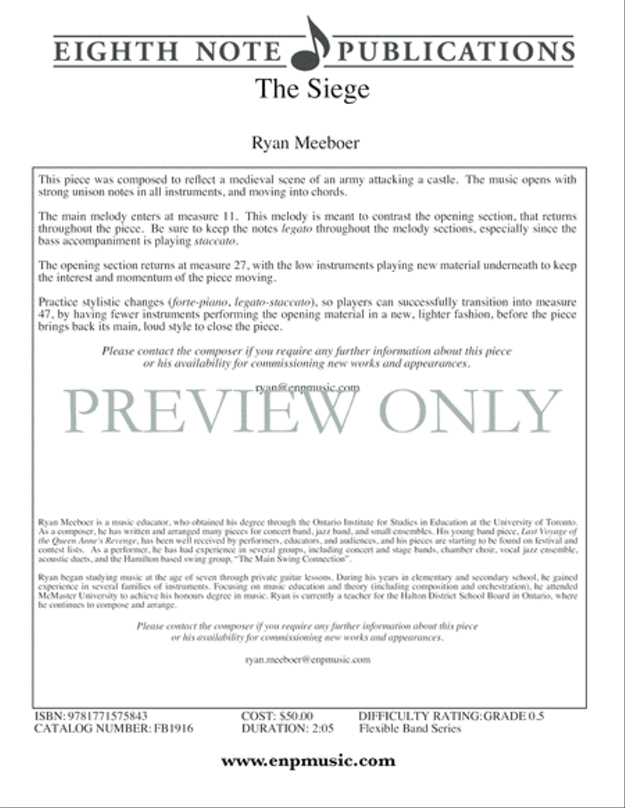 The Siege Concert Band scores gallery preview page 2