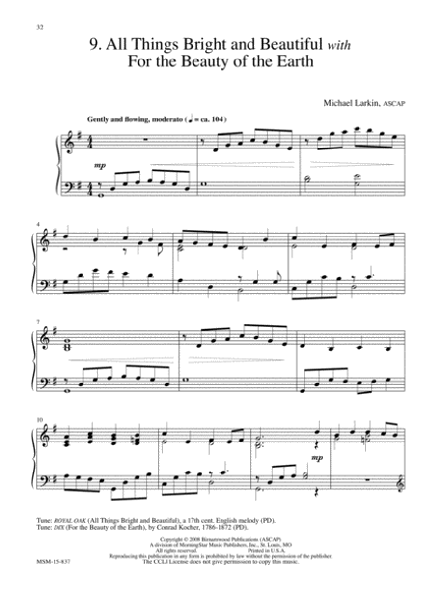 Hymn Meditations for the Church Year Piano Solo scores gallery preview page 11