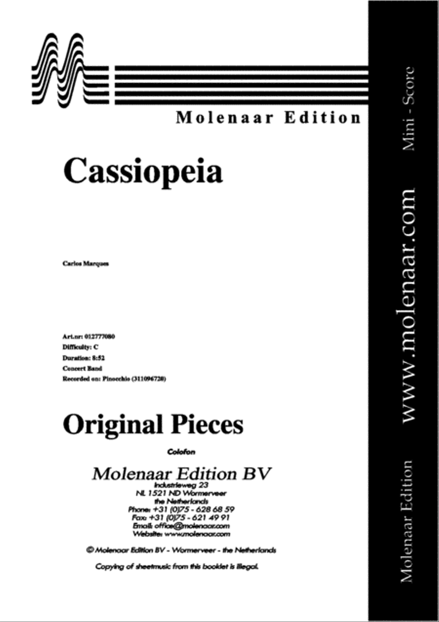 Cassiopeia Concert Band scores gallery preview page 2
