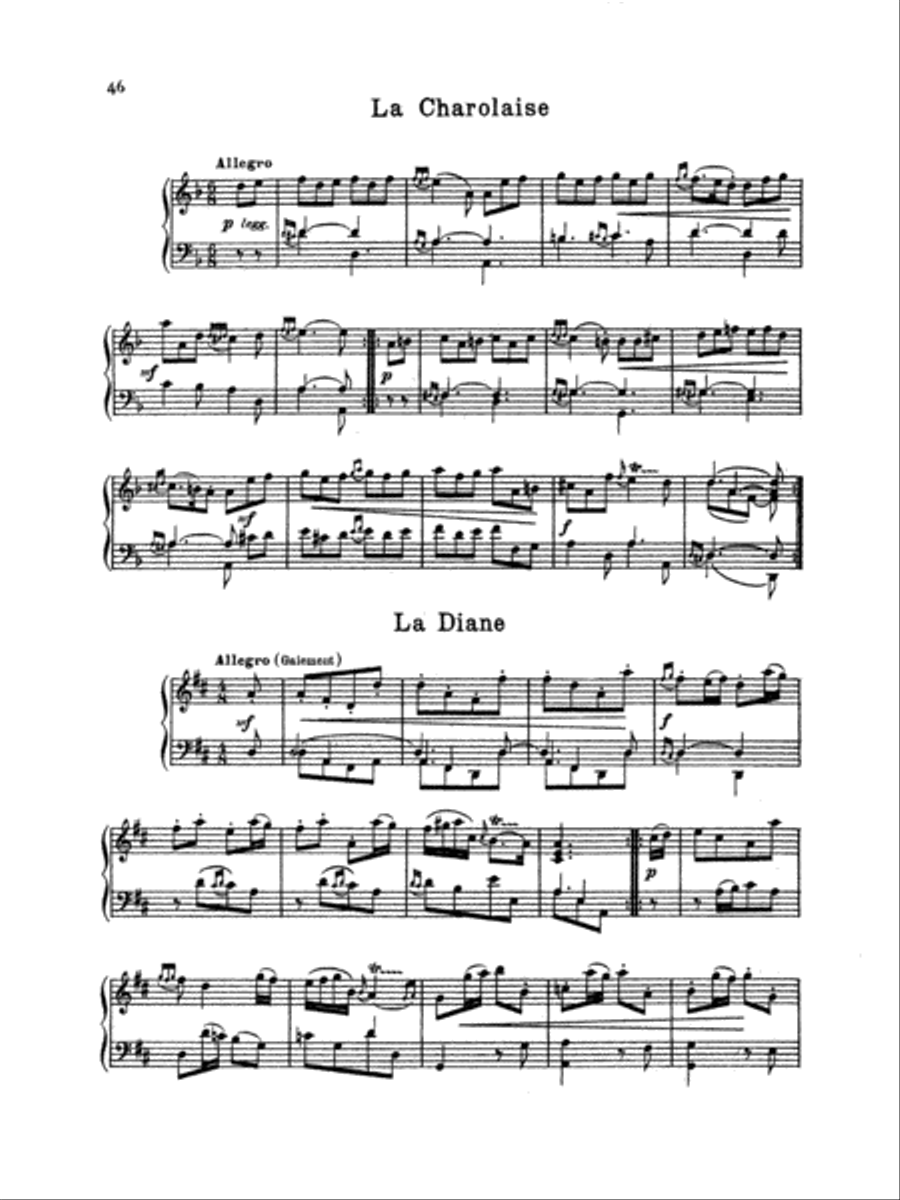 Couperin: Clavichord Pieces (Volume I) Piano Solo scores gallery preview page 1