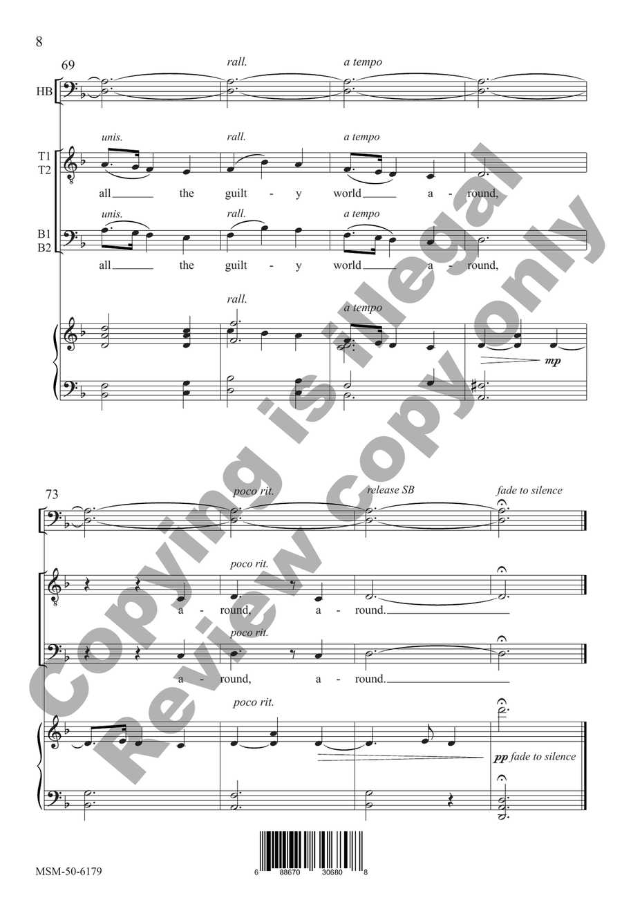When Jesus Wept When Jesus Wept TTBB scores gallery preview page 8