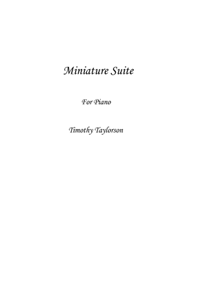 Miniature Suite for Piano