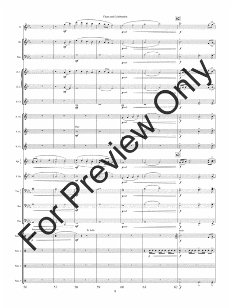 Chant and Celebration Concert Band scores gallery preview page 11