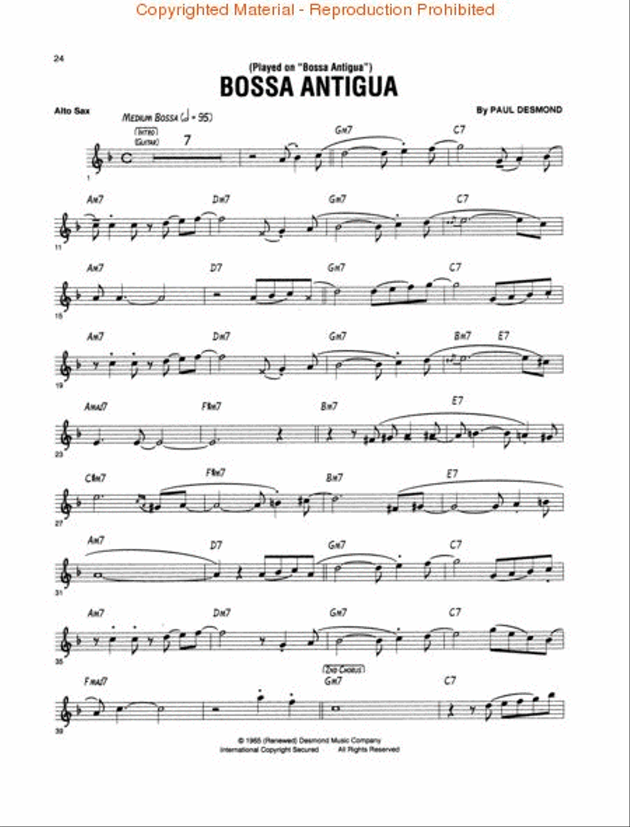 The Paul Desmond Collection Alto Saxophone scores gallery preview page 3