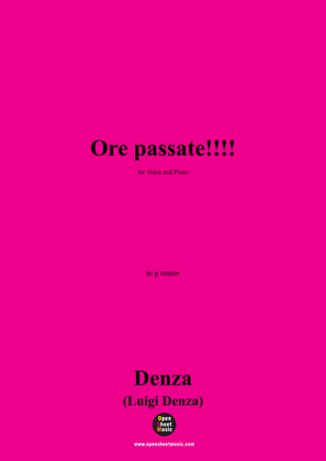 Denza-Ore passate!!!!,in g minor