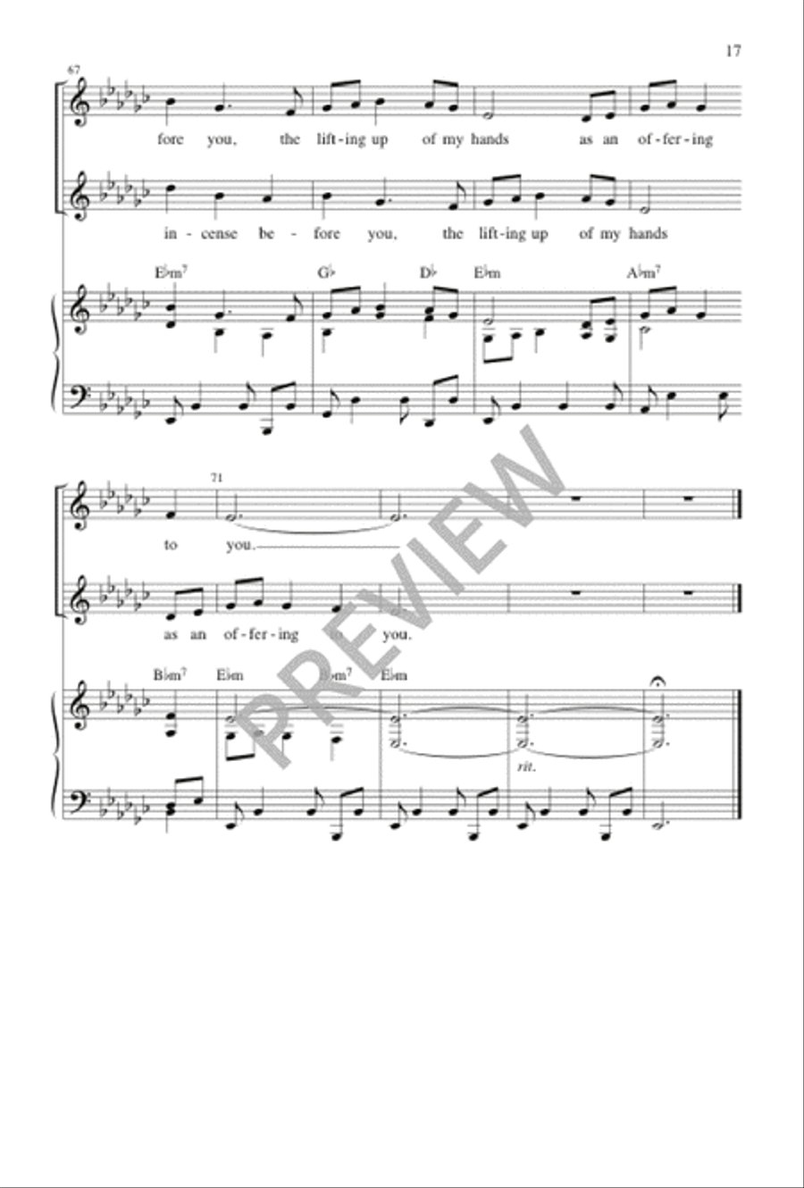 Holden Evening Prayer - Vocal / Keyboard edition 2-Part scores gallery preview page 19