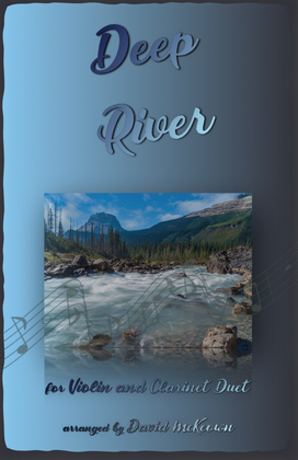 Book cover for Deep River, Gospel Song for Violin and Clarinet Duet