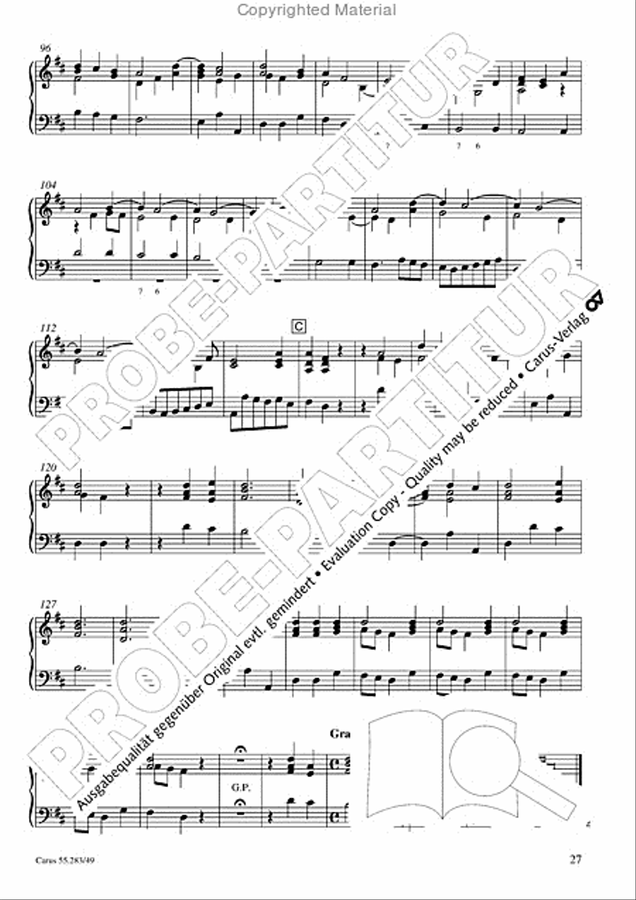 Te Deum for the Victory of Dettingen Organ scores gallery preview page 28