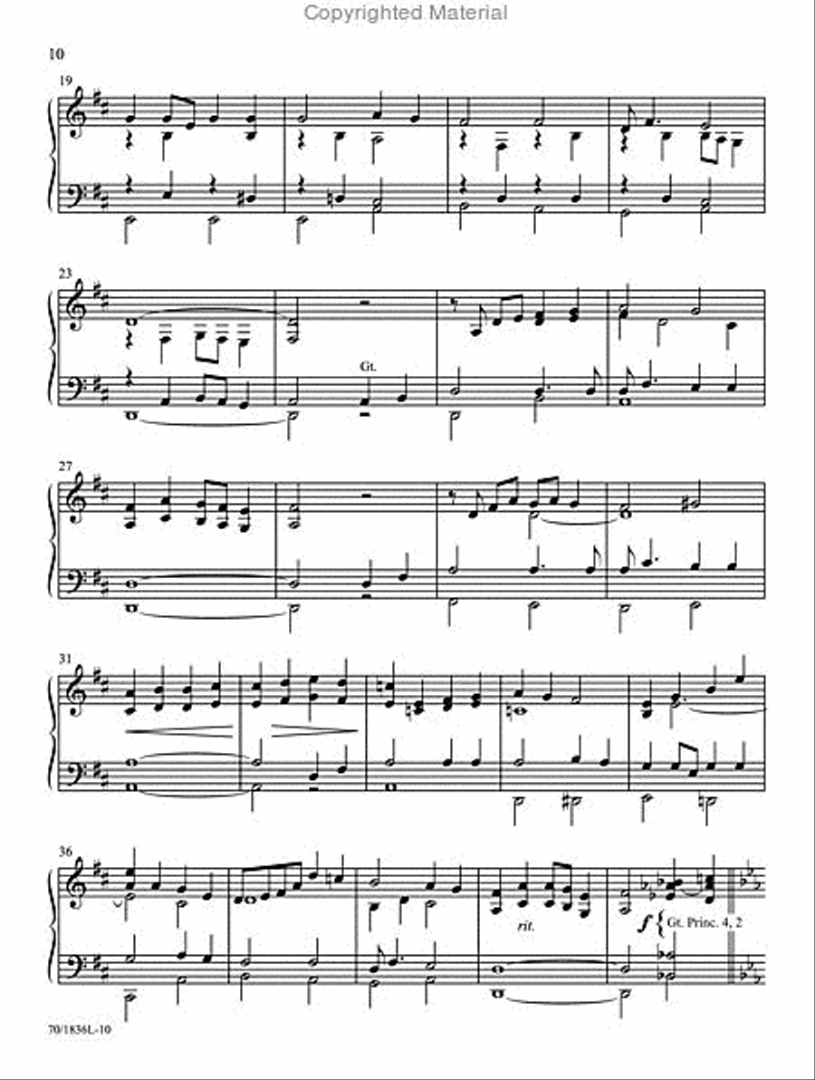 Easy Organ Library, Vol. 54 Organ Solo scores gallery preview page 5