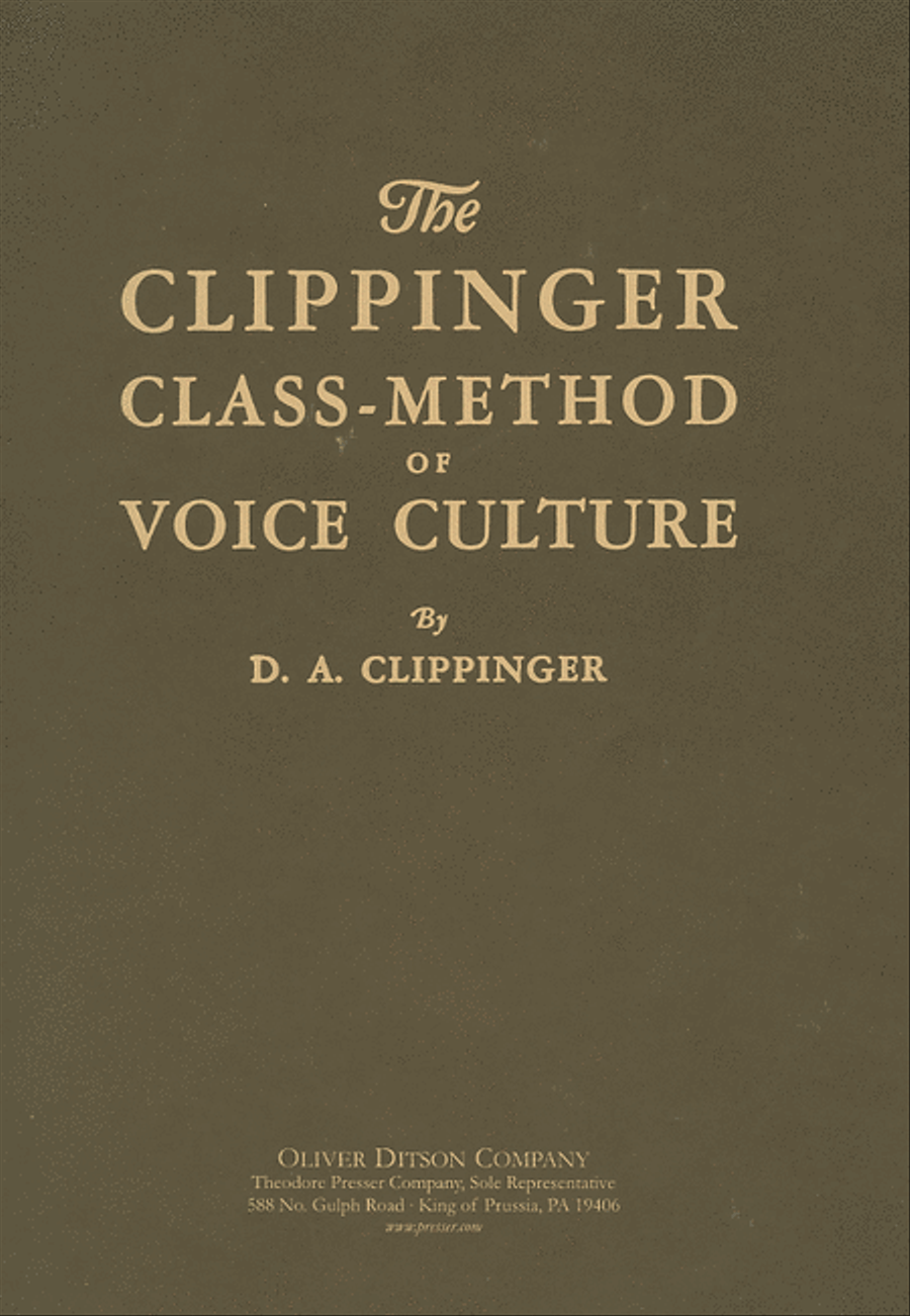 The Clippinger Class-Method Of Voice Culture Chamber Music scores gallery preview page 1