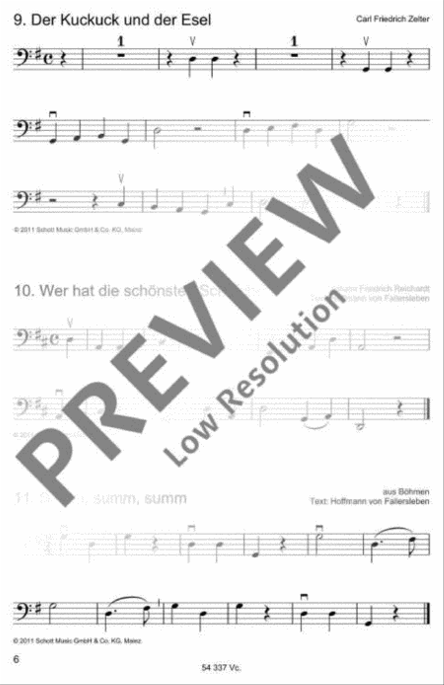 Die schönsten Volks- und Kinderlieder Part scores gallery preview page 7