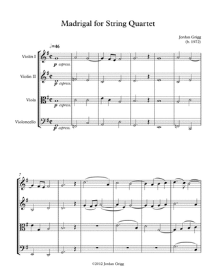 Madrigal for String Quartet