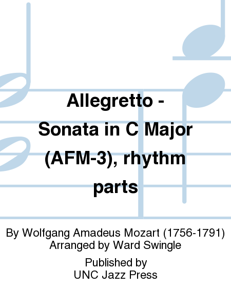 Allegretto - Sonata in C Major (AFM-3), rhythm parts