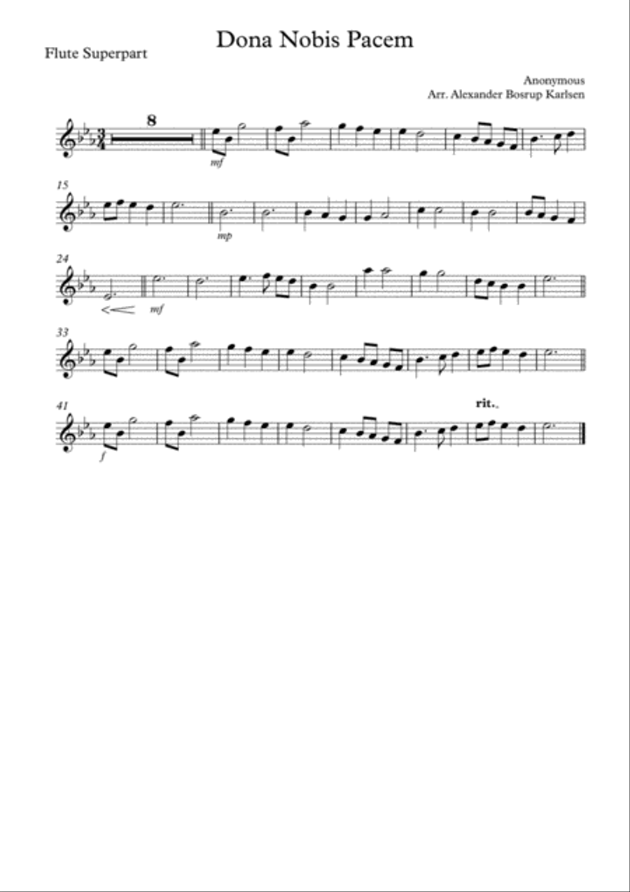 Dona Nobis Pacem Concert Band scores gallery preview page 4