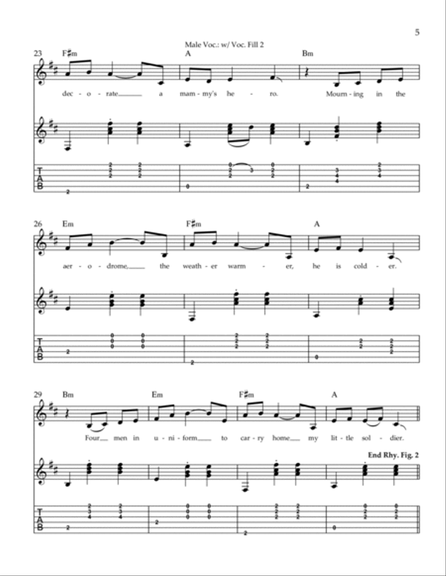 Army Dreamers Electric Guitar scores gallery preview page 5