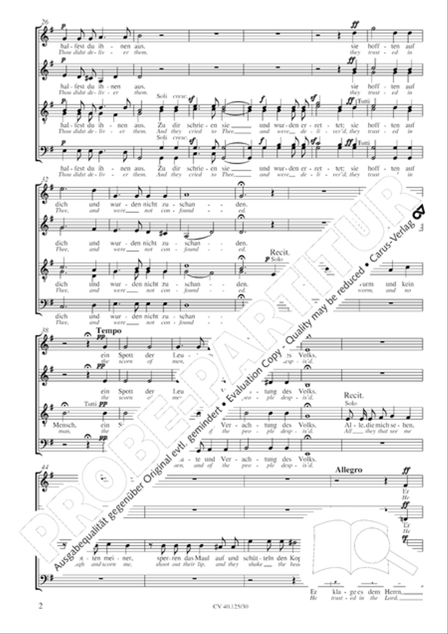My God, where hast Thou me forsaken? 4-Part scores gallery preview page 3