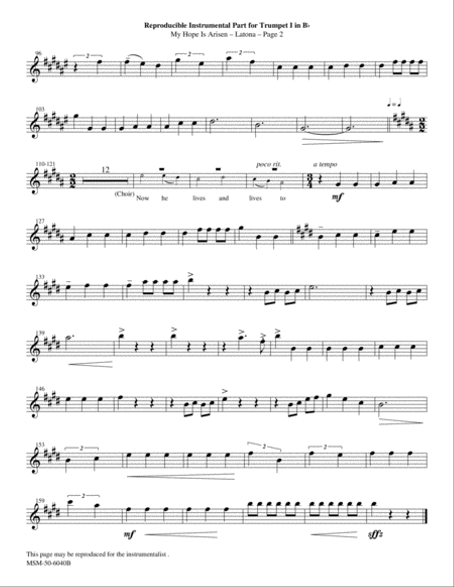 My Hope Is Arisen My Hope Is Arisen Choir scores gallery preview page 4