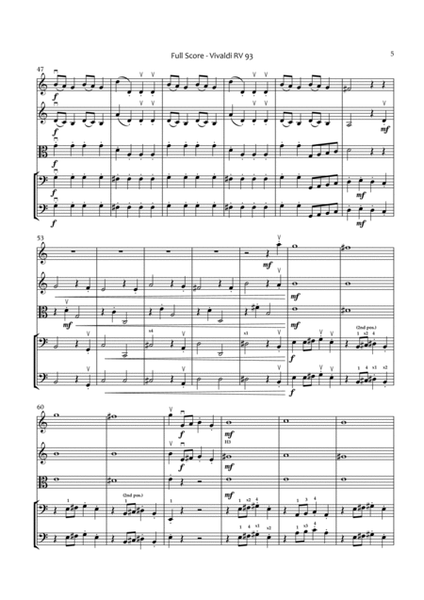 Vivaldi Concerto RV 93 1st movement image number null