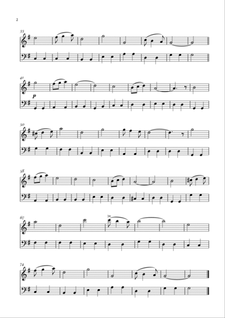 Edward Elgar - Pomp and Circumstance (for Violin and Cello) String Duet scores gallery preview page 2