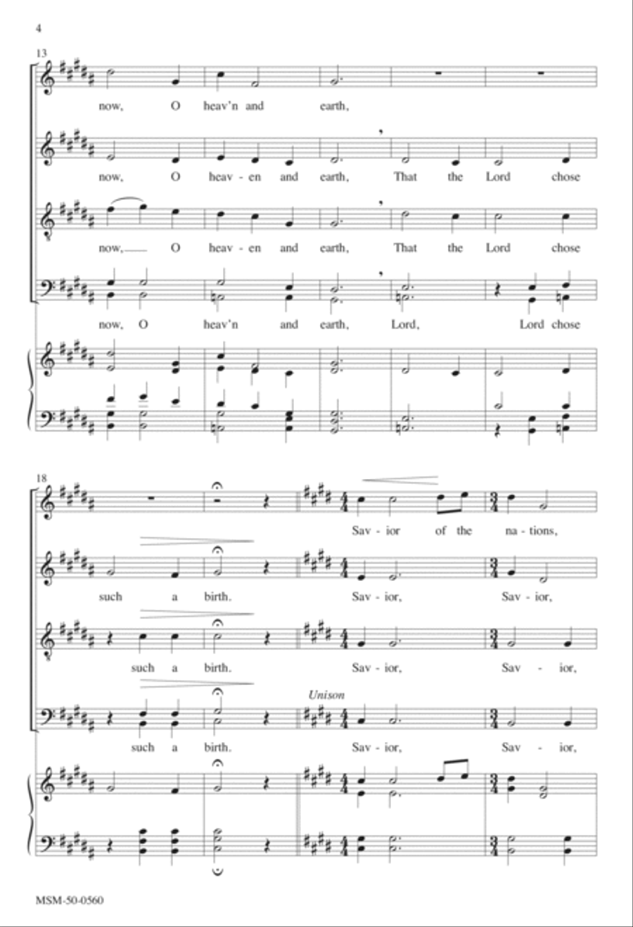 Savior of the Nations, Come Divisi scores gallery preview page 3